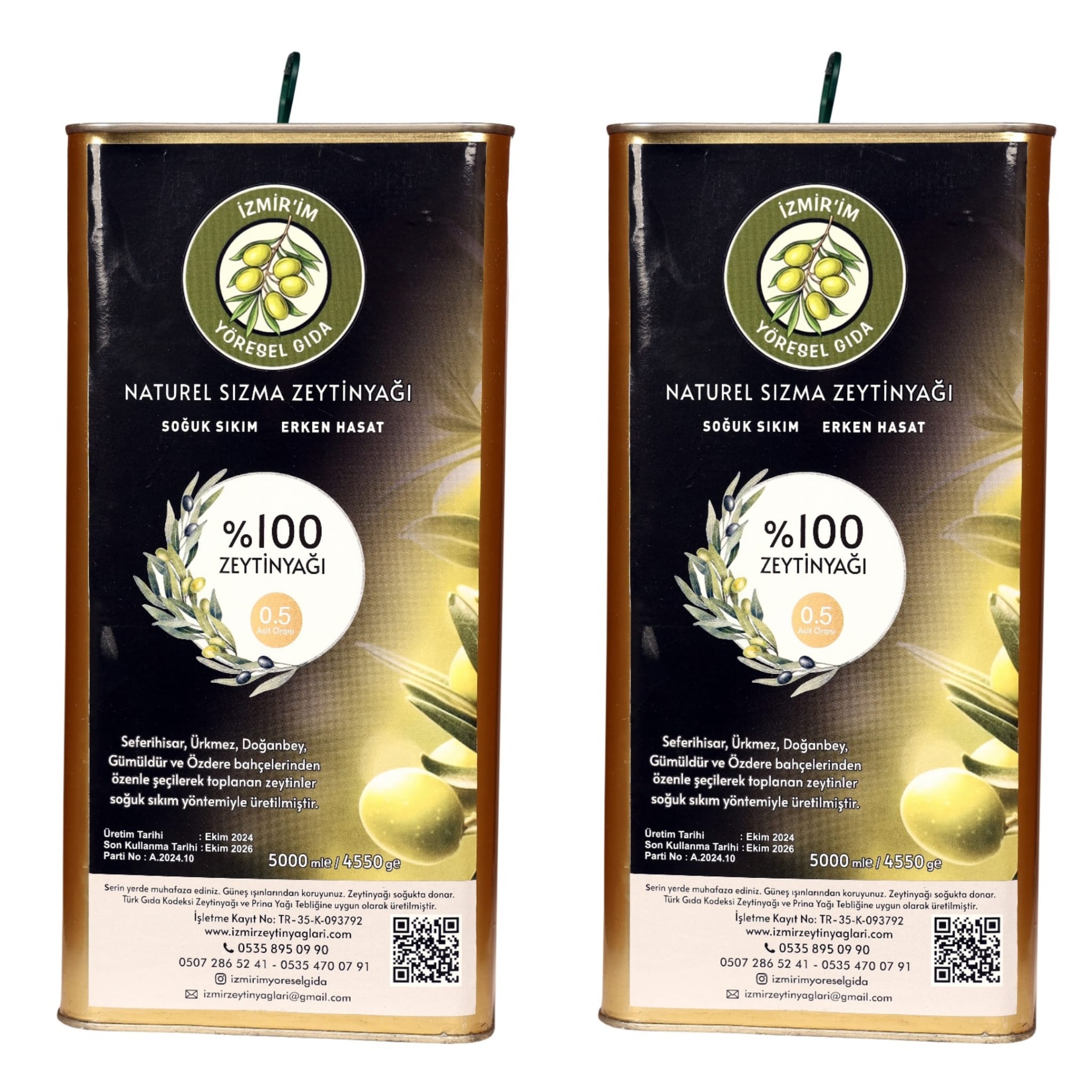 izmirim yöresel gıda zeytinyağı 10 LT